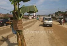 Kesal Karena Proyek Pembangunan Jalan Tak Tuntas, Warga Tanam Pohon Pisang di Jalan Poros Kolaka Kesal Karena Proyek Pembangunan Jalan Tak Tuntas, Warga Tanam Pohon Pisang di Jalan Poros Kolaka