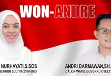 Maju di Pilgub, WON-ANDRE Isyaratkan Mendaftar ke KPU Sultra Wa Ode Nurhayati - Andri Darmawan