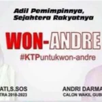 Lewat Jalur Indepen, WON-Andre Targetkan Tim Cari 300 Ribu Dukungan KTP Pasangan bakal calon (balon) gubernur perseorangan/independen Wa Ode Nurhayati – Andre Darmawan