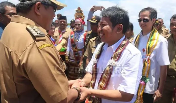 Kapal Perang KRI Banjarmasin Tiba di Muna