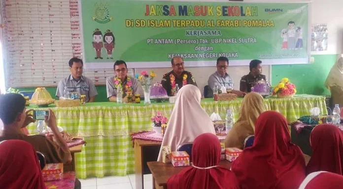 Antam dan Kejari Kolaka Gelar Program JMS di SDTI Al Farabi Pomalaa