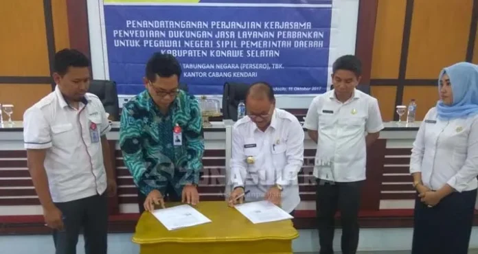 Sediakan Rumah Bagi PNS, Pemkab Konsel Teken Kerjasama dengan BTN