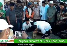 VIDEO : Tangisan Nur Alam di Depan Nisan Ibunda