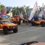 Meriahkan IOX Celebes, 87 Kendaraan Offroad Parkir di Hotel Grand Clarion Meriahkan IOX Celebes, 87 Kendaraan Offroad Parkir di Hotel Grand Clarion