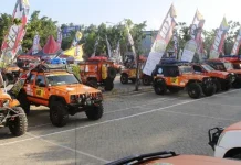 Meriahkan IOX Celebes, 87 Kendaraan Offroad Parkir di Hotel Grand Clarion Meriahkan IOX Celebes, 87 Kendaraan Offroad Parkir di Hotel Grand Clarion