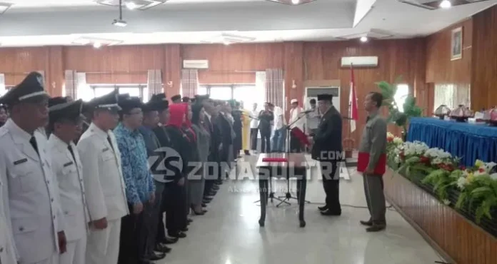 Di Akhir Jabatnnya, Asrun Lantik 175 Pejabat Eselon III, IV, dan Lurah