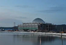 Pembangunan Masjid Al-Alam Sudah Capai 75 Persen Masjid Al Alam Kendari