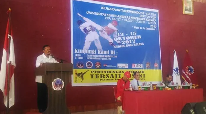 208 Atlet Taekwondo di Sultra Perebutkan Piala Rektor USN Kolaka