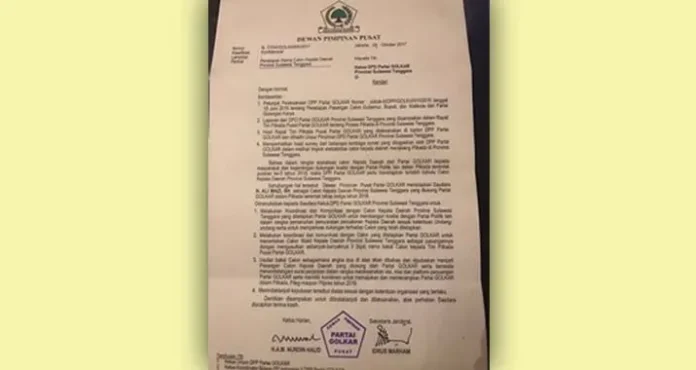 Sah, Golkar Usung Ali Mazi - Lukman Abunawas