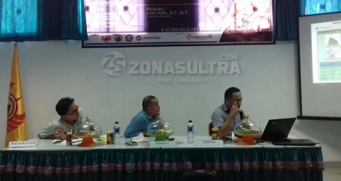 seminar_teknik_geologi Gelar Seminar Kebumian, Mahasiswa Teknik Geologi UHO Diberikan Pemahaman Olah Emas