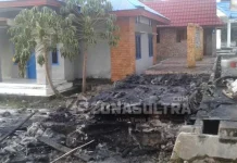 Bak Pabrik Milik DKP Wakatobi Terbakar Bak Pabrik Milik DKP Wakatobi Diterbakar
