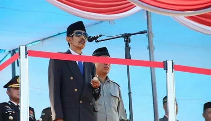 As_Tamrin Bacakan Pidato Mensos, As Tamrin Minta Warganya Bersatu dan Tidak Dikonflikkan dengan Kepentingan