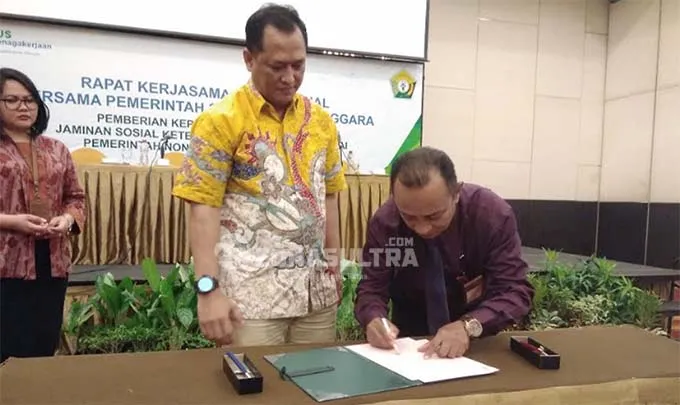BPJSTK Beri Kepastian Perlindungan Jaminan Sosial Non ASN dan Aparatur Desa, BPJSTK Gandeng Pemda se-Sultra