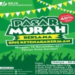 19 November 2017, Ada Pasar Murah BPJS Ketenagakerjaan di Taman Kota 19 November 2017, Ada Pasar Murah BPJS Ketenagakerjaan di Taman Kota