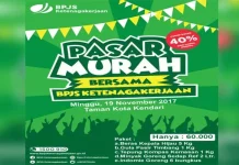 19 November 2017, Ada Pasar Murah BPJS Ketenagakerjaan di Taman Kota 19 November 2017, Ada Pasar Murah BPJS Ketenagakerjaan di Taman Kota