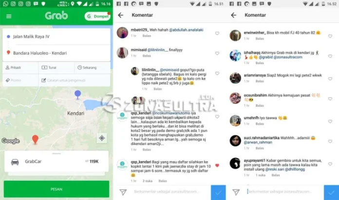Hari Ini, Grab Resmi Beroperasi di Kendari