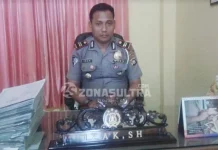 Motor Dominasi Pelanggar Lalulintas di Konsel Kepala Satuan Lalulintas (Kasat Lantas) Polres Konsel, Inspektur Polisi Satu (Iptu) Izak