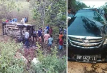 Sebuah Mini Bus Jatuh ke Jurang Saat Menanjak di Puncak Wakila Muna Sebuah Mini Bus Jatuh ke Jurang Saat Menanjak di Puncak Wakila Muna
