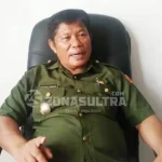 Tiga Kecamatan Di Konut Dapat Pemasangan Jaringan Telkomsel Kepala Bagian (Kabag) Hukum Pemda Konut Tasman Tabara