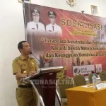 Buka Sosialisasi UU Jasa Kontruksi, Ini Pesan Wabup Konsel Wakil bupati Konawe Selatan (Konsel) Sulawesi Tenggara (Sultra) Arsalim Arifin