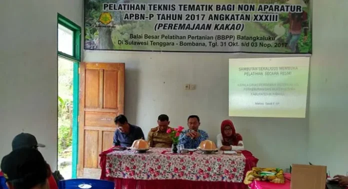 24 Orang Petani Bombana dan Konsel Kebagian Jatah Pelatihan Peremajaan Kakao