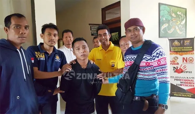 faisal_tahanan_kabur Satu Tahanan yang Kabur dari Polsek Poasia Ditangkap Tengah Memegang Sabu