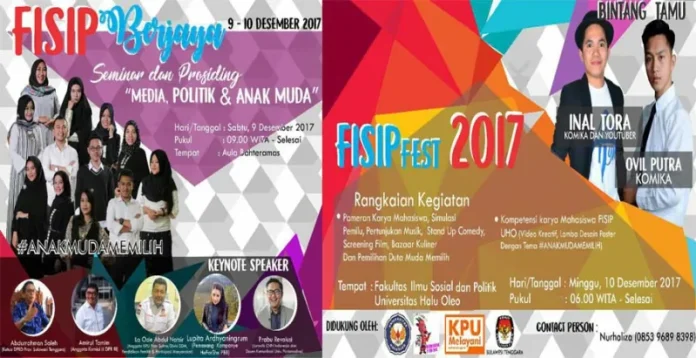 Ribuan Anak Muda Bakal Suarakan Lawan Golput Lewat FISIP Festival
