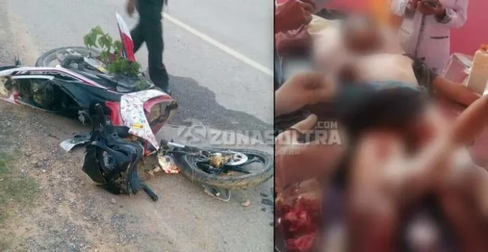 Pakai Plat Gantung, Mobdis PPKAD Morowali Tabrak Pengendara Motor di Konut