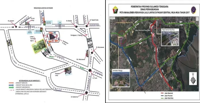 rekayasa_lalulintas_wuawua Usai Mall Mandonga, Dishub Terapkan Satu Arah di Jalur Lippo Plaza Menuju UHO