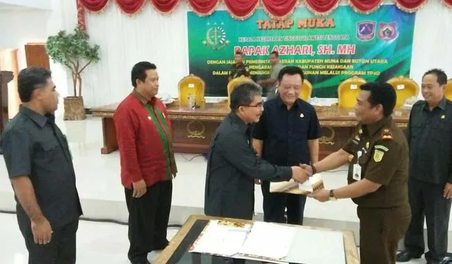 tatap_muka Pemkab Butur Siapkan Lahan Untuk Pembangunan Kantor Kejaksaan