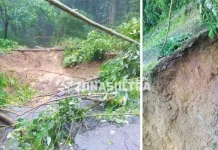 Hujan Deras, Jalan Desa Wisata Tangkeno Terputus Hujan Deras, Jalan Desa Wisata Tangkeno Terputus