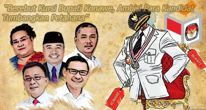 Berebut Kursi Bupati Konawe, Ambisi Para Kandidat Tumbangkan Petahana