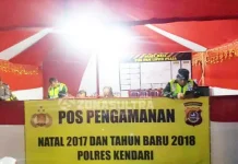 Angkat Budaya Lokal, Pos Pengamanan Tahun Baru di Kendari Didekor Mirip Pelaminan Angkat Budaya Lokal, Pos Pengamanan Tahun Baru di Kendari Didekor Mirip Pelaminan