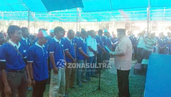 Kukuhkan Relawan Asrun-Hugua di Kecamatan Soropia, Ini Harapan Asrun