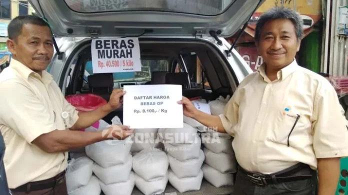beras_murah Jaga Stabilitas Harga Beras, Bulog Gelar Operasi Pasar