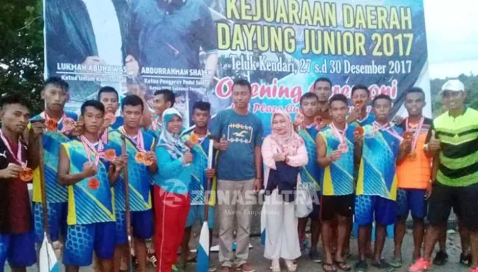 Sebulan Dilatih, Atlet Dayung Wakatobi Raih Dua Perunggu di Kejurda