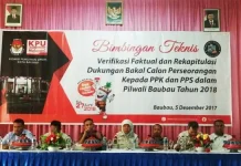 Dua Balon Wali Kota Perseorangan Lanjut Tahap Vertual, PPK dan PPS Baubau Diberi Bimtek Dua Balon Wali Kota Perseorangan Lanjut Tahap Vertual, PPK dan PPS Baubau Diberi Bimtek