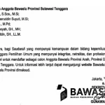 Proses Seleksi Segera Dimulai, Ini Timsel Calon Anggota Bawaslu Sultra Proses Seleksi Segera Dimulai, Ini Timsel Calon Anggota Bawaslu Sultra