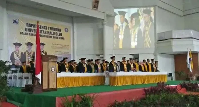 uho_guru_besar UHO Kembali Kukuhkan 3 Guru Besar