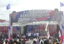 Enam Kepala Daerah Orasi Politik di Deklarasi Asrun-Hugua
