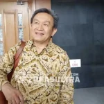 Sidang Nur Alam, Tumpang Tindih Wilayah Pertambangan PT AHB Jadi Perdebatan Maqdir Ismail selaku kuasa hukum Nur Alam