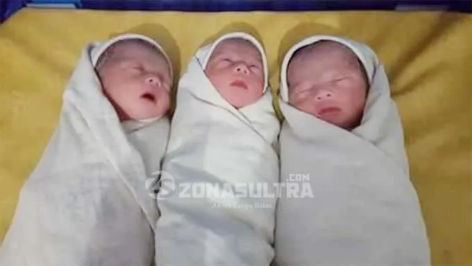 bayi_kembar Bayi Kembar Tiga di Wakatobi Ini Lahir di Atas Speed Boat