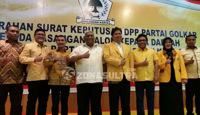 Golkar Sah Milik Aman, Ali Mazi dan Ridwan Bae Berpelukan