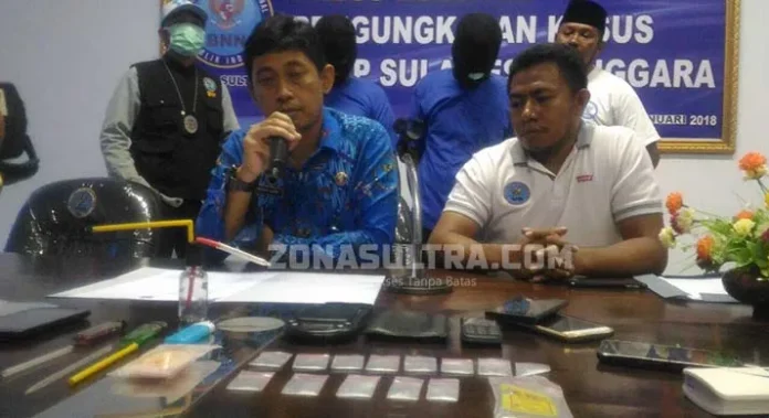Bawa Sabu 3,68 Gram, Kakak Beradik Ditangkap BNNP Sultra