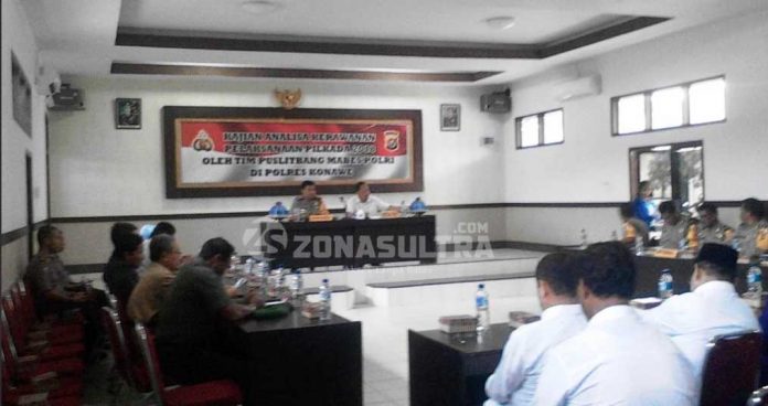 Puslitbang Mabes Polri Kaji Kerawanan Pilbup Konawe