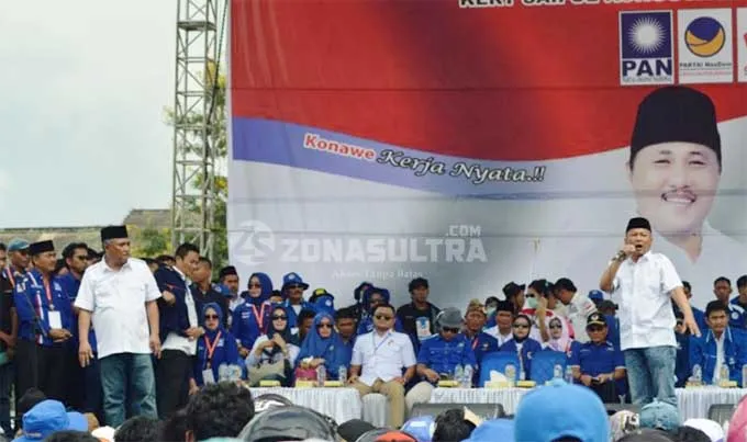 konawe Paslon KSK-GTS Kumpulkan Massa Sebelum Mendaftar