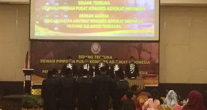 lantik_advokat DPP KAI Lantik 25 Advokat Baru di Sultra