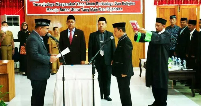pelantikan Muhammad Yasin Jabat Sekda Butur