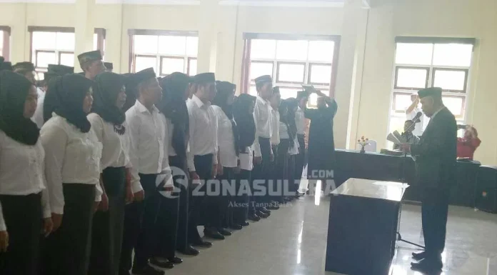 pelantikan_butur Panwas Butur Mulai Sasar Desa dan Kelurahan