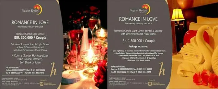 Intip Tawaran Menarik Hotel Plaza Inn di Malam Valentine